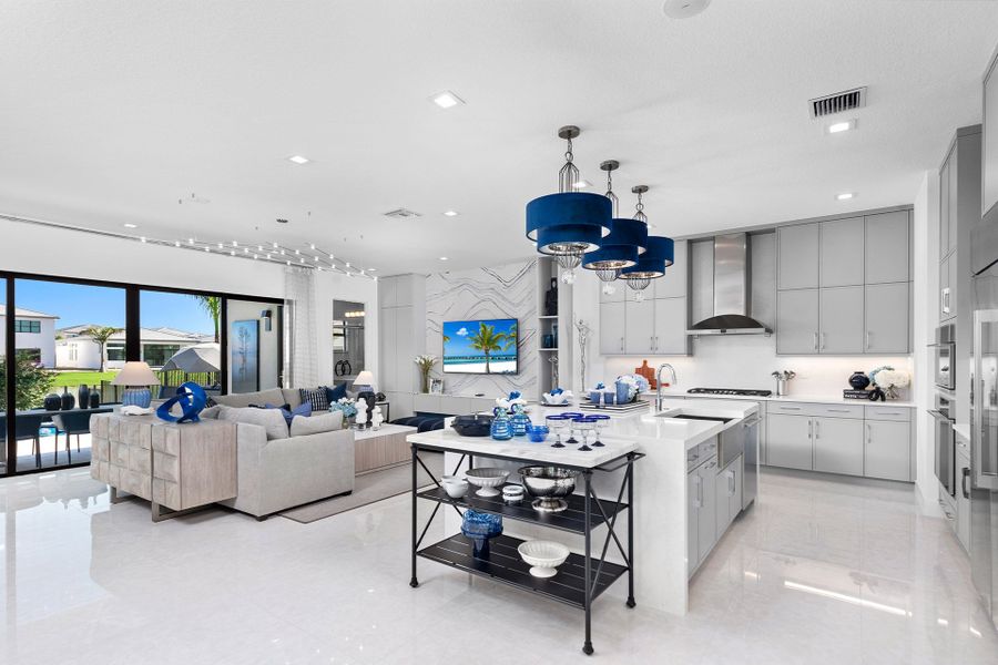 Representative furnished interior of a home built from the Corsica by GL Homes in Lotus Edge, Boca Raton (Image 8).