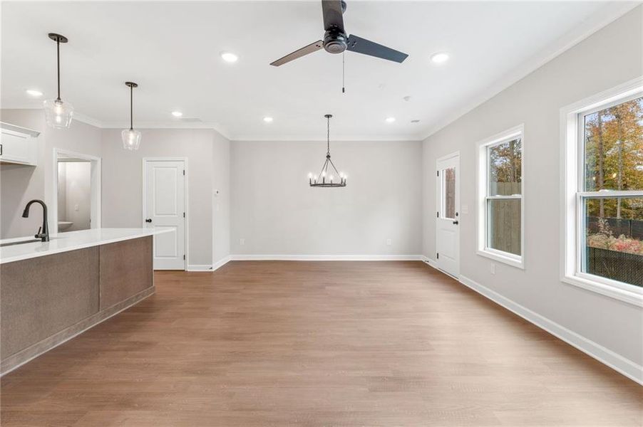 Spacious, unfurnished interior of a new home in Cherokee Township, Acworth (Image 23).