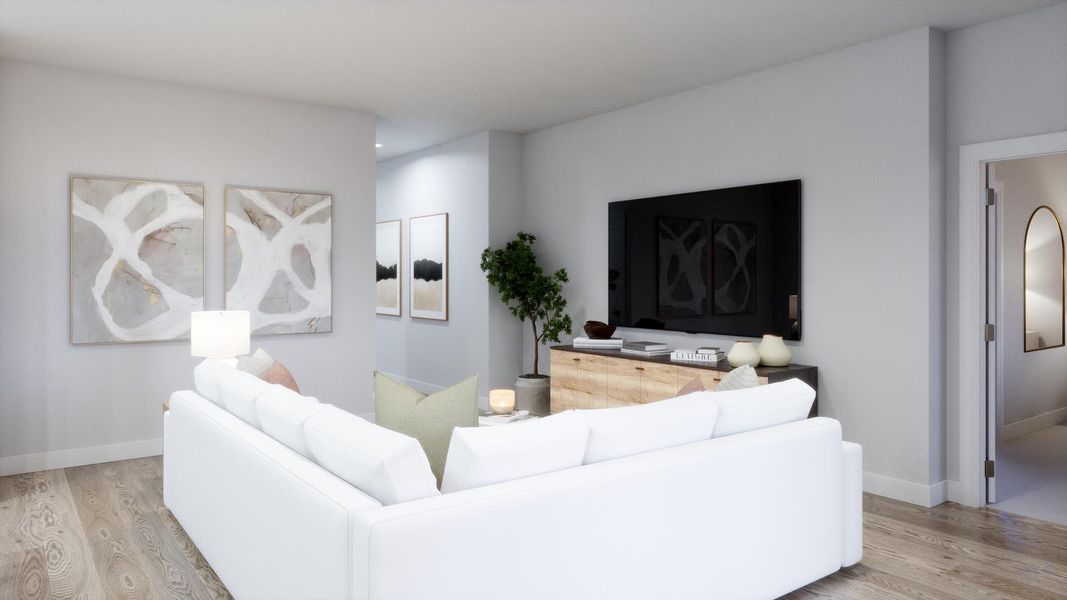 Family Room - Wellington at Brack Ranch in St. Cloud, FL by Landsea Homes