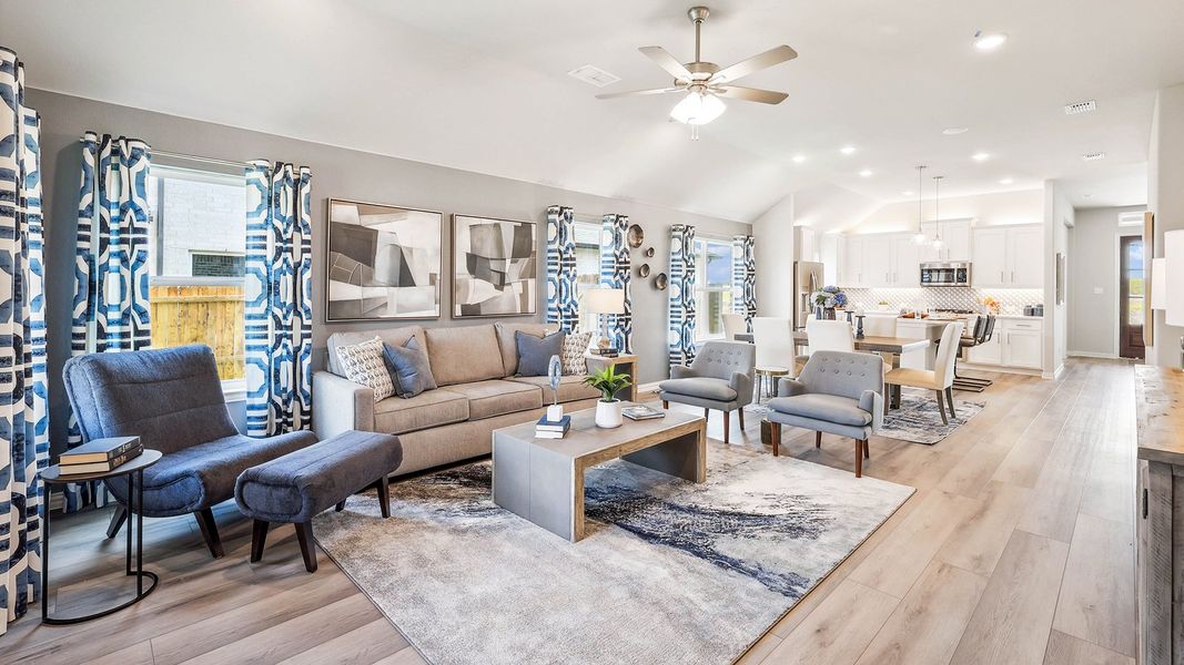 Furnished interior view inside a new home in Pebblebrook, Sherman (Image 7).