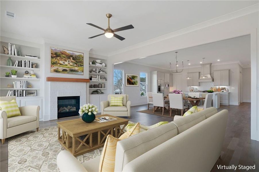 Furnished interior view inside a new home in , Statham (Image 9).