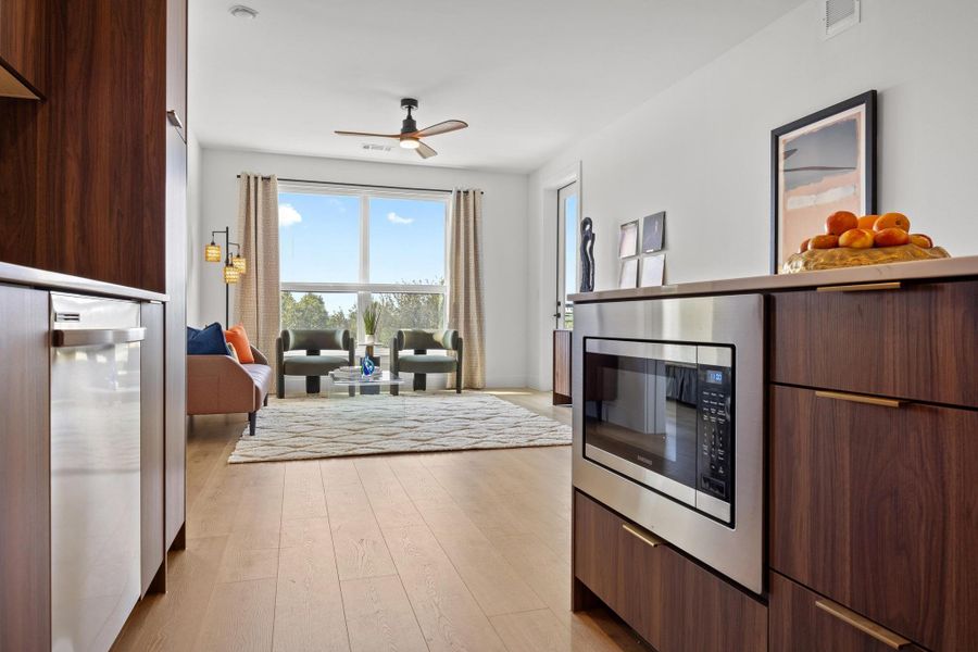 Furnished interior view inside a new home in , Austin (Image 27). Furnished interior view inside a new home in , Austin (Image 27).