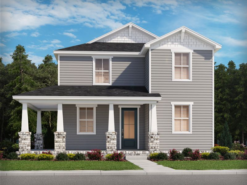 Representative exterior photo of a completed home built from the Palmetto by Meritage Homes in Poplar Farms, Franklin, TN (Image 2).