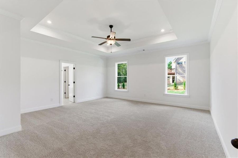 Spacious, unfurnished interior of a new home in The Estates at Hurricane Pointe, Douglasville (Image 17). Spacious, unfurnished interior of a new home in The Estates at Hurricane Pointe, Douglasville (Image 17).