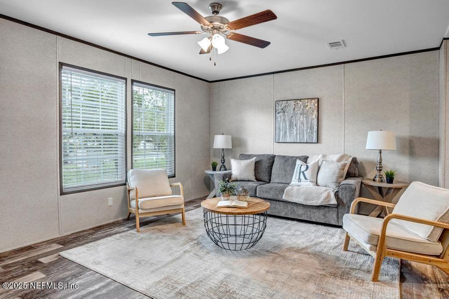 Furnished interior view inside a new home in , Jacksonville (Image 7). Furnished interior view inside a new home in , Jacksonville (Image 7).