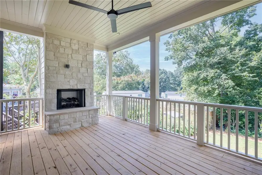 Exterior details and patio area of a home in , Atlanta (Image 3).