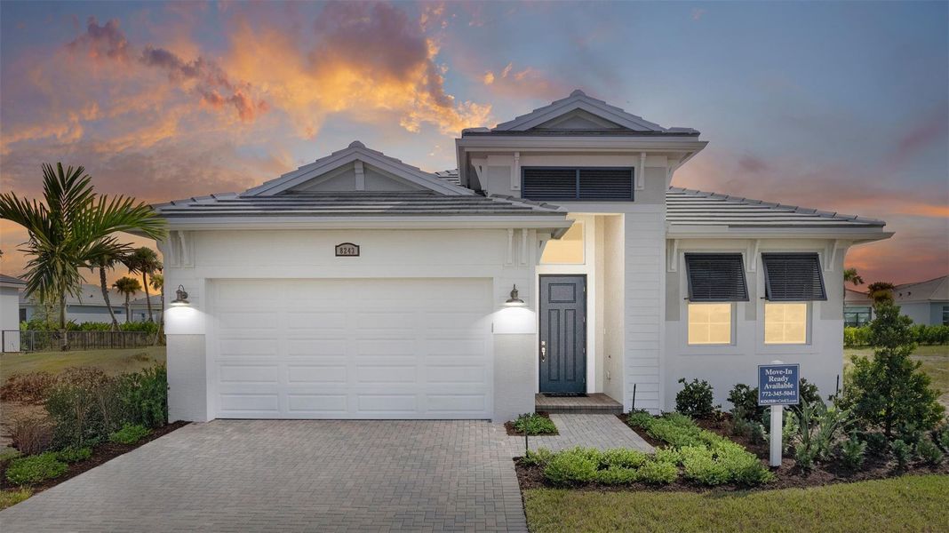 Front exterior of a new home in , Port St. Lucie, FL, highlighting curb appeal (Image 19).