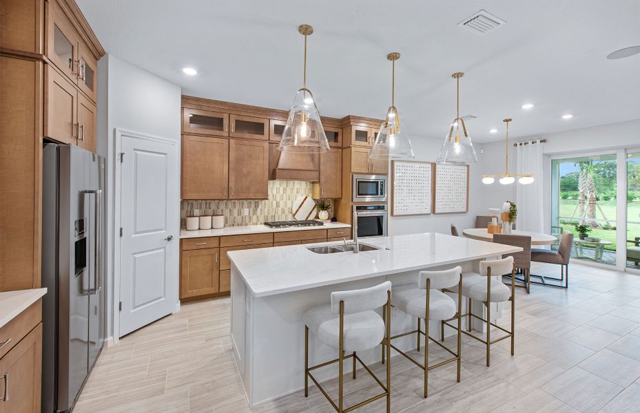 Furnished interior view inside a new home in Harbor Isle, Vero Beach (Image 19).