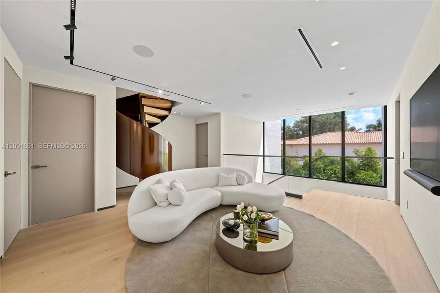 Furnished interior view inside a new home in , Miami Beach (Image 5). Furnished interior view inside a new home in , Miami Beach (Image 5).