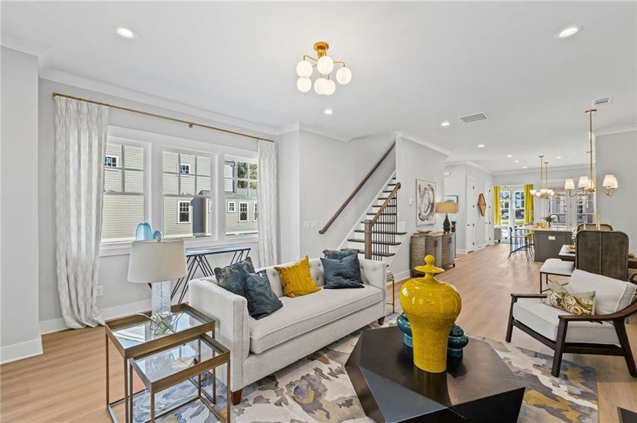 Furnished interior view inside a new home in , Kennesaw (Image 7).