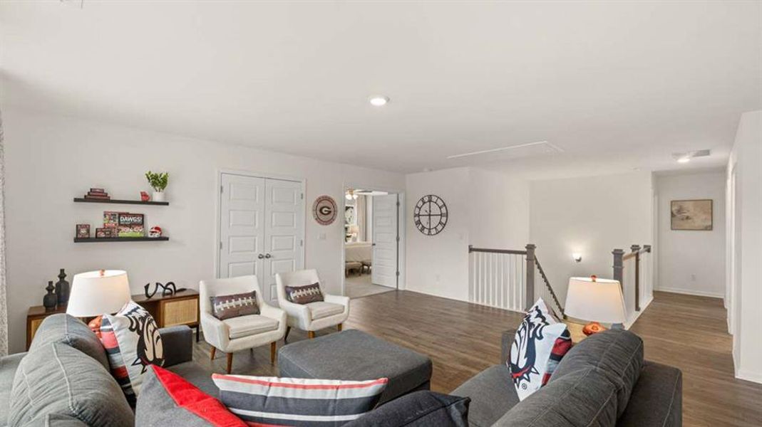 Furnished interior view inside a new home in Heritage Pointe, Senoia (Image 39). Furnished interior view inside a new home in Heritage Pointe, Senoia (Image 39).