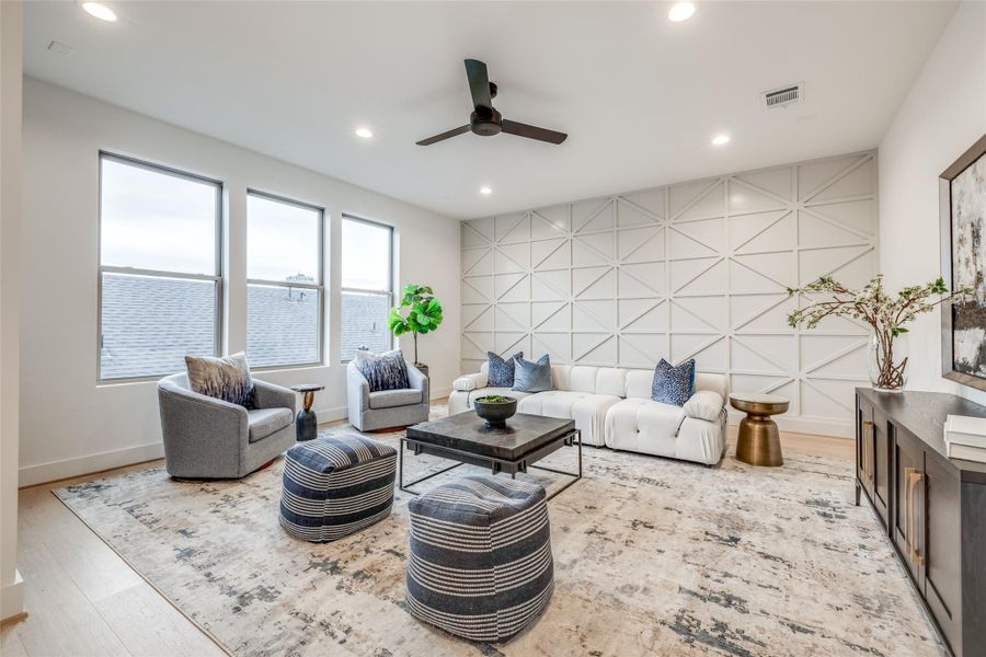 Furnished interior view inside a new home in , Houston (Image 28).