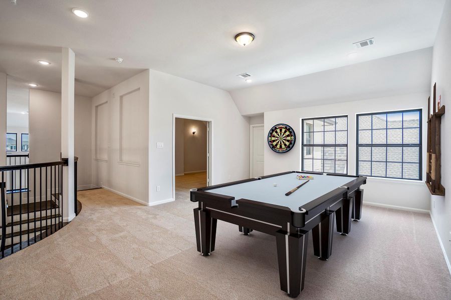 Furnished interior view inside a new home in Jordan Ranch 70' Lots, Fulshear (Image 3). Furnished interior view inside a new home in Jordan Ranch 70' Lots, Fulshear (Image 3).