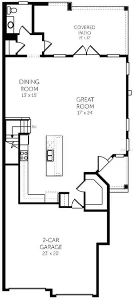 2D floor plan layout of this home in Shores at Mirada, San Antonio, FL (Image 3).