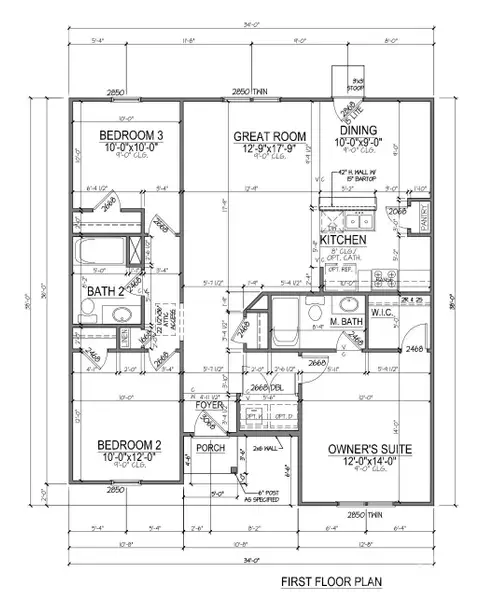 2D floor plan layout of this home in , Gastonia, NC (Image 4).