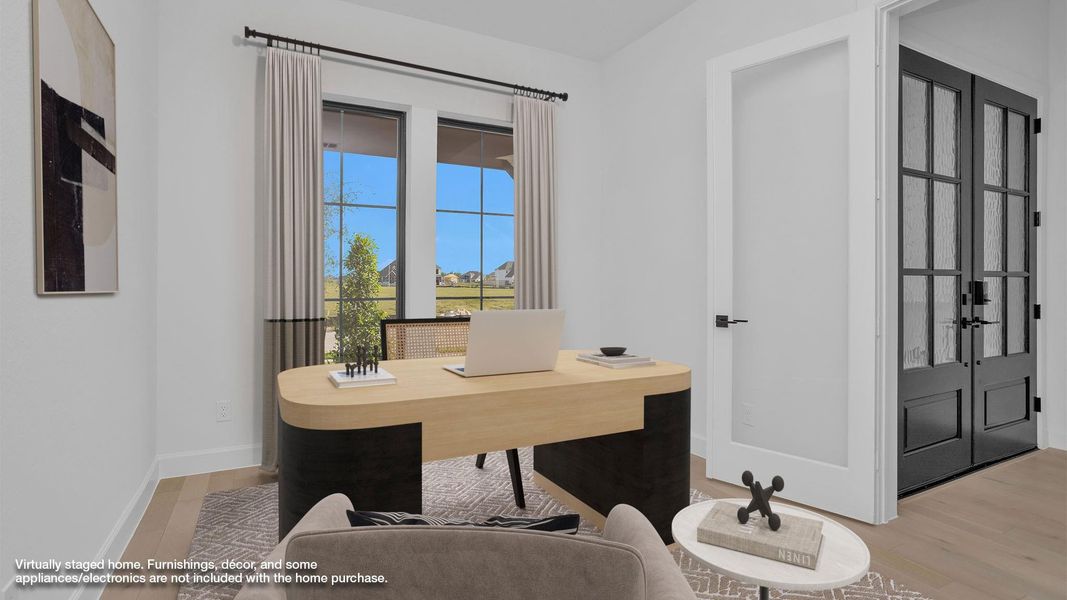 Furnished interior view inside a new home in Fulshear Lakes 80', Fulshear (Image 6).