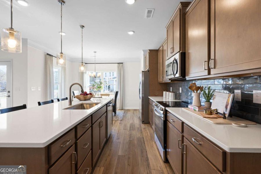 Furnished interior view inside a new home in Stonebridge North, Macon (Image 8).