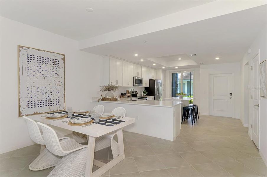 Furnished interior view inside a new home in Wellen Park Golf & Country Club, Venice (Image 39).