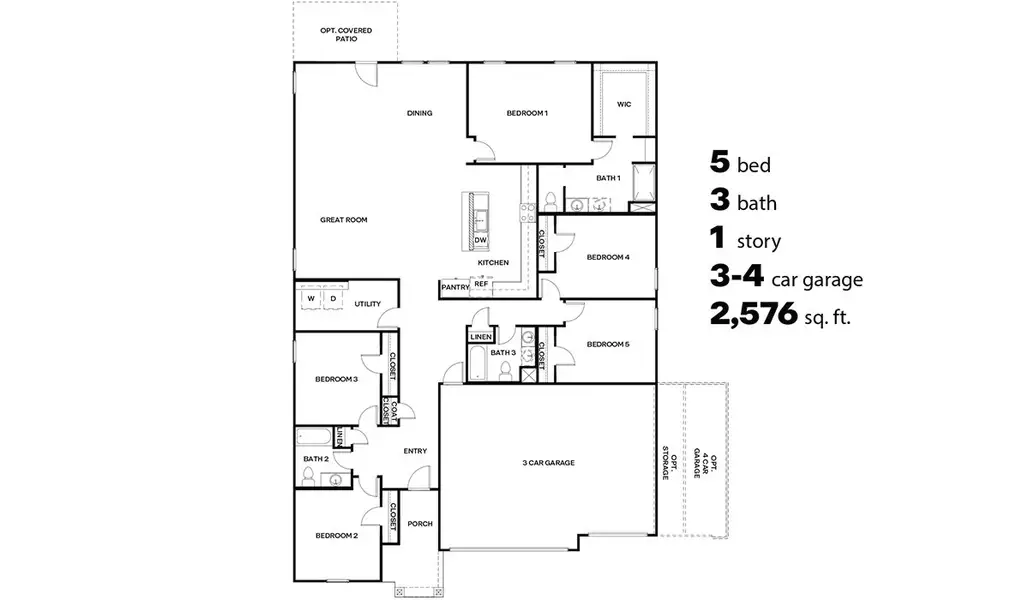 2D floor plan layout for the Jerome - Traditions - A50J by D.R. Horton in Sycamore Vista, Vail, AZ (Image 3). 2D floor plan layout for the Jerome - Traditions - A50J by D.R. Horton in Sycamore Vista, Vail, AZ (Image 3).