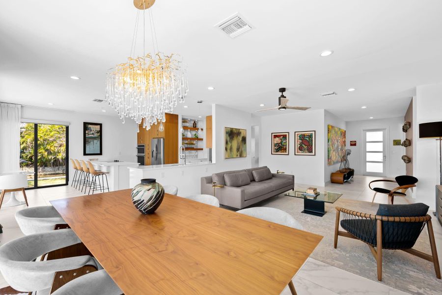 Furnished interior view inside a new home in , Fort Lauderdale (Image 8).
