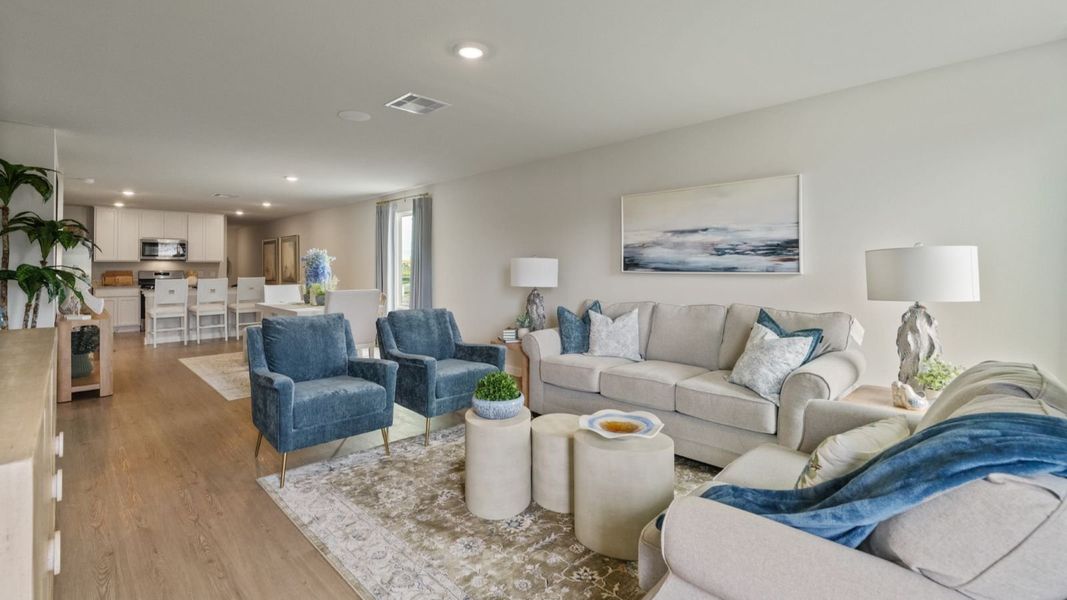 Furnished interior view inside a new home in Waldron Estates, Corpus Christi (Image 6).