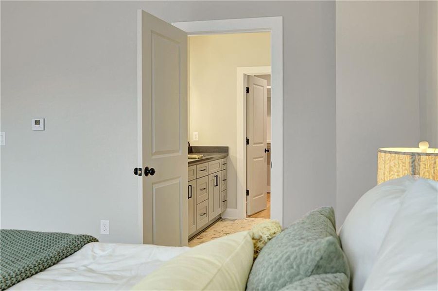 Furnished interior view inside a new home in , Atlanta (Image 23).