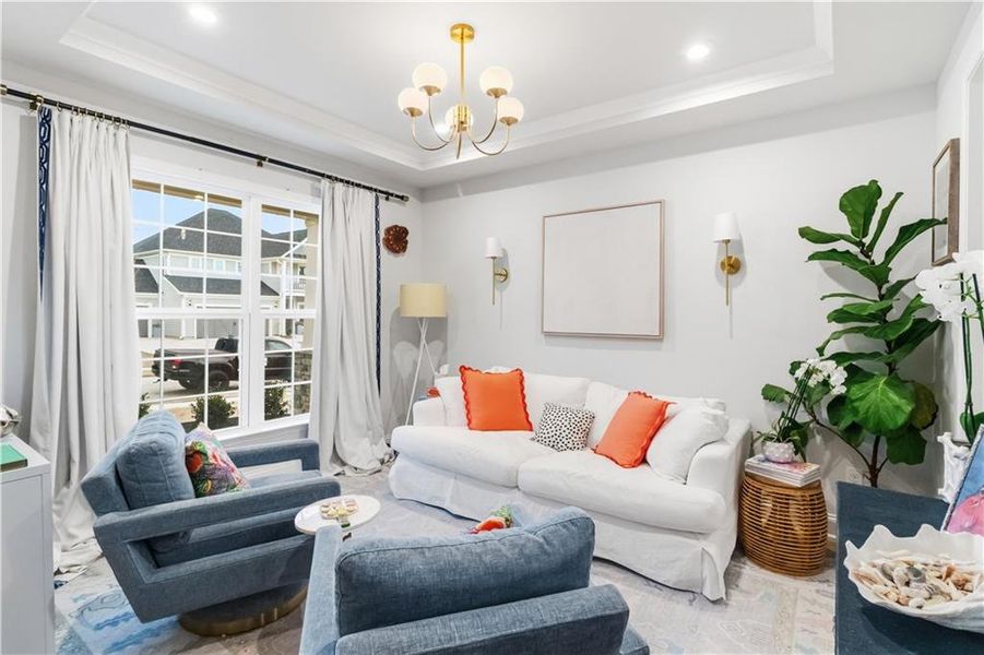 Furnished interior view inside a new home in Everton, Peachtree City (Image 31).