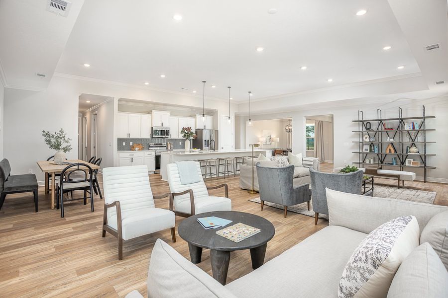 Furnished interior view inside a new home in Sugarmill Woods, Homosassa (Image 12).