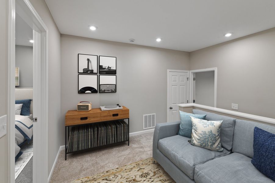 Representative furnished interior of a home built from the Hudson by Fischer Homes in Villas at Gold Creek, Dawsonville (Image 14).