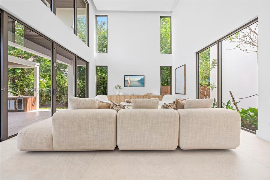 Furnished interior view inside a new home in , Miami (Image 10).