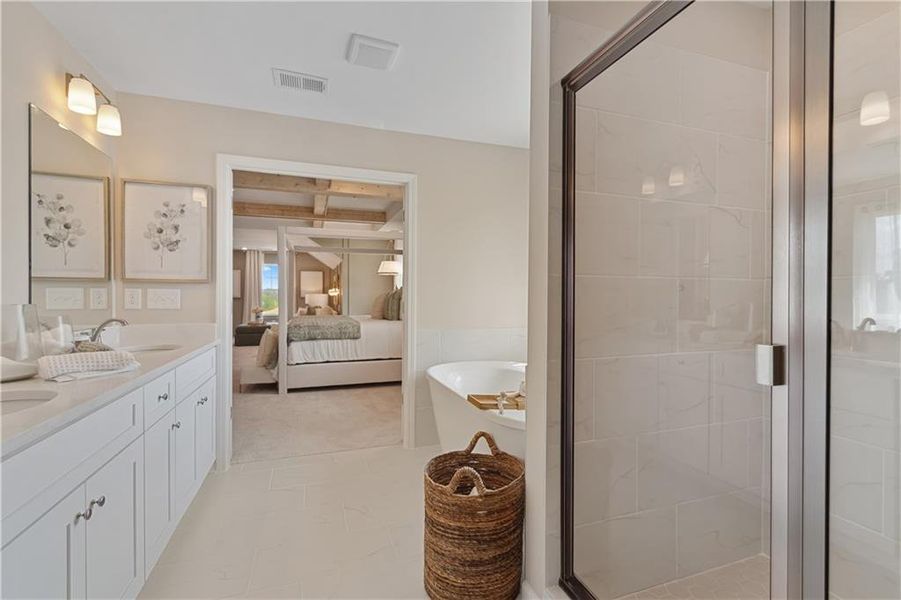 Furnished interior view inside a new home in Trinity Park, McDonough (Image 37).