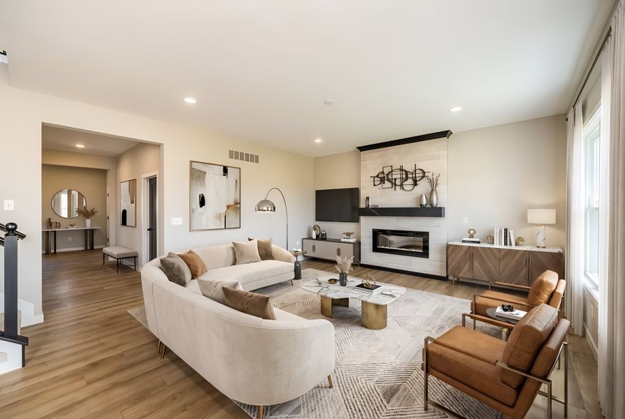 Furnished interior view inside a new home in Three Rivers, Rome (Image 37).