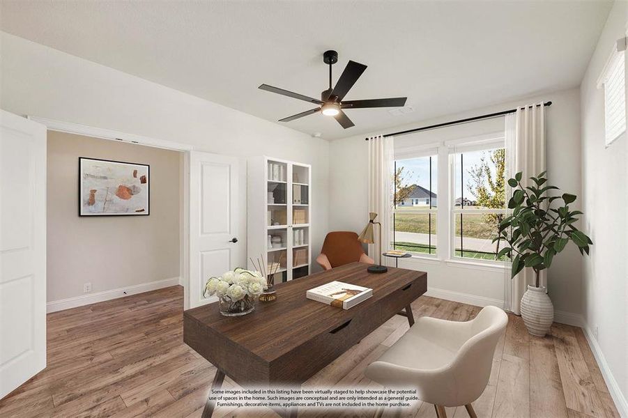 Furnished interior view inside a new home in Wildcat Ridge Phase 3, Godley (Image 6).