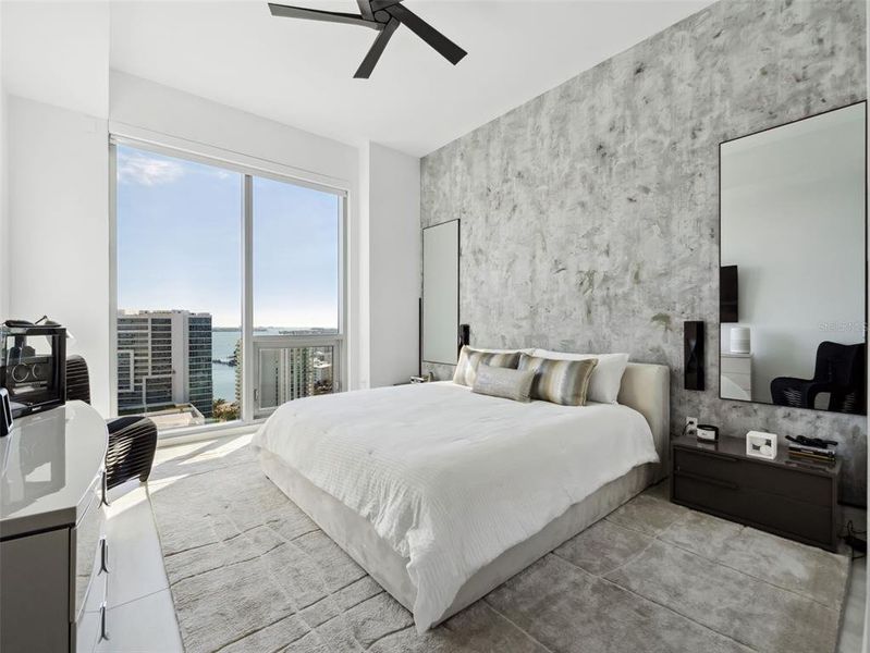 Primary Bedroom with view of Sarasota Bay