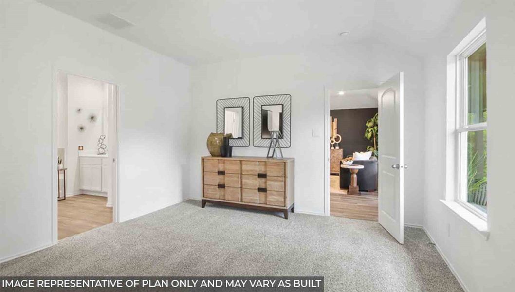 Furnished interior view inside a new home in Sunterra, Katy (Image 10).