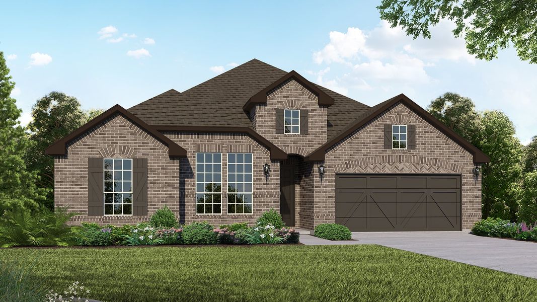 Plan 1685 Elevation B by American Legend Homes