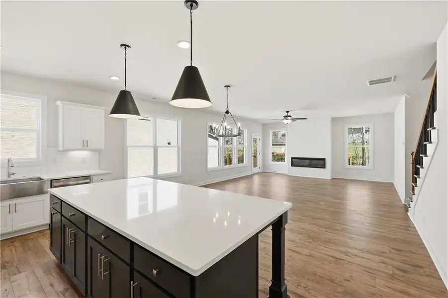 Furnished interior view inside a new home in , Buford (Image 4).