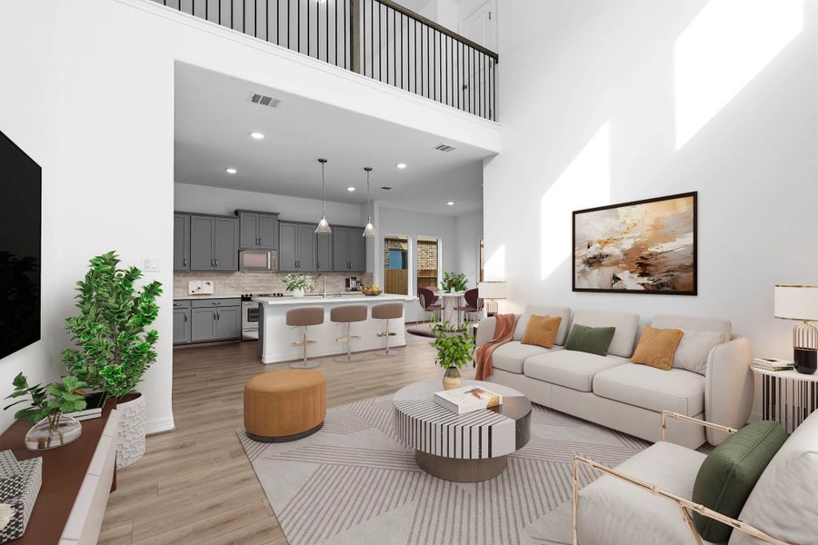 Furnished interior view inside a new home in Wildrye, Waller (Image 6).