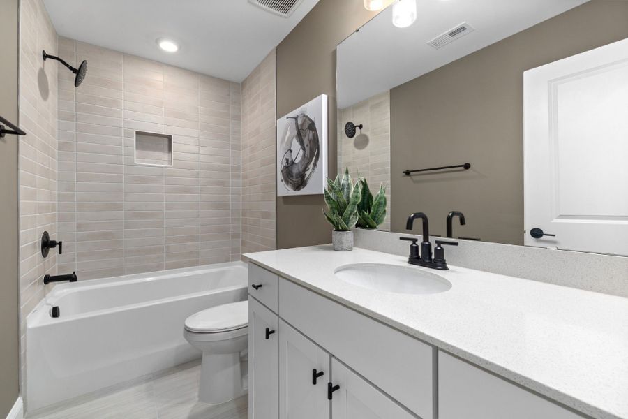 Representative furnished interior of a home built from the Rockingham by Pulte Homes in Saunders Farm, Fuquay Varina (Image 34).