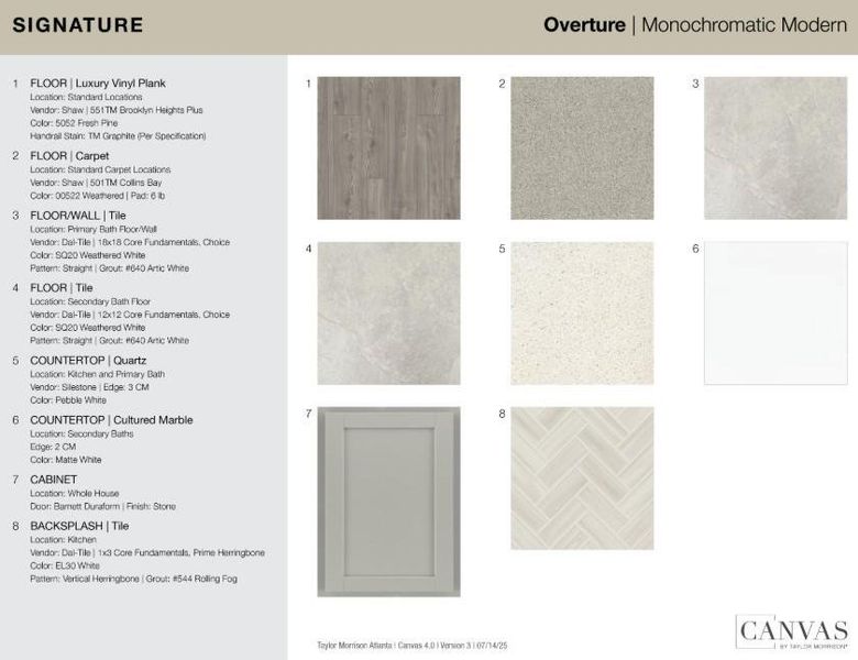 Sample of building materials used in homes in Rosewood Farm, Lawrenceville (Image 47).