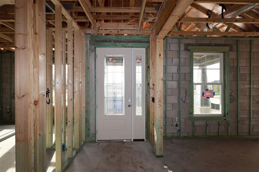 In-progress construction of a new home in Center Lake on the Park, St. Cloud, FL (Image 12).