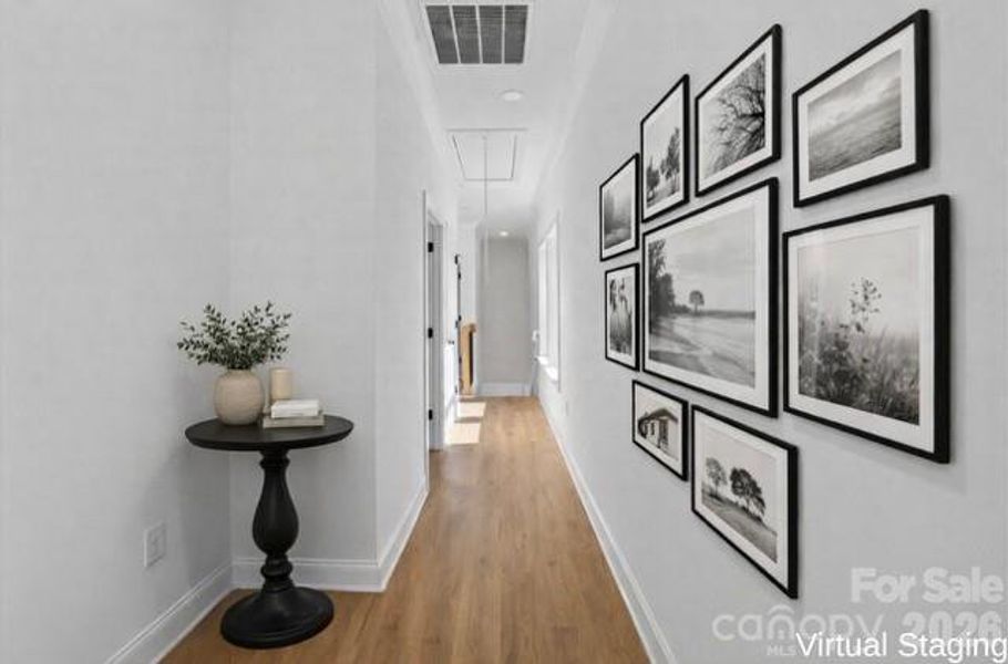 Split-Bedroom Hallway