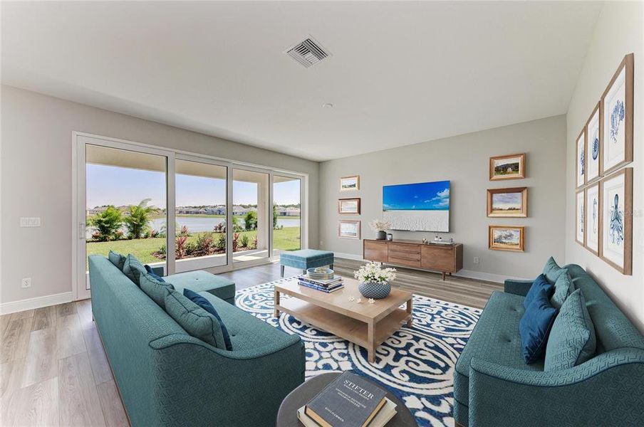 Furnished interior view inside a new home in Mirada, San Antonio (Image 6).