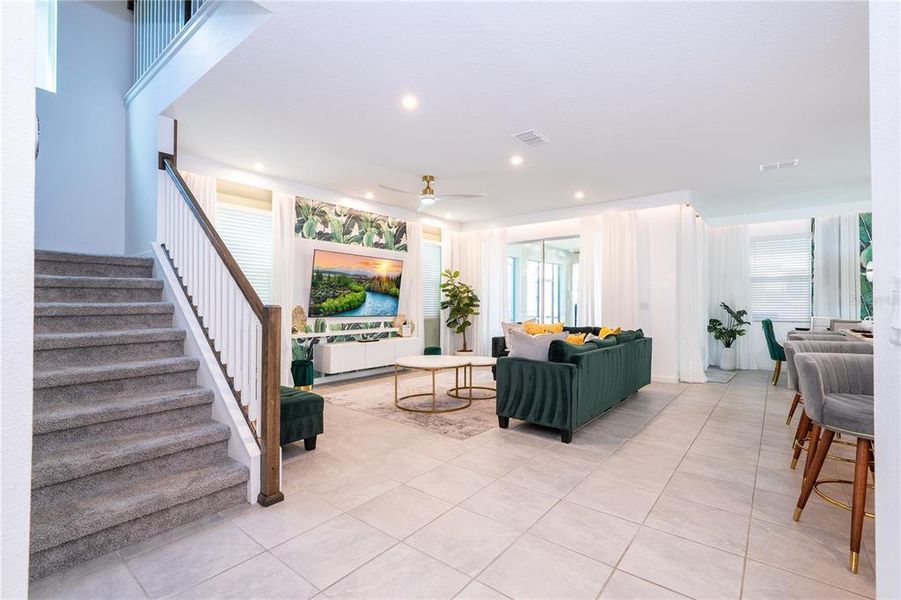 Furnished interior view inside a new home in , Kissimmee (Image 31).