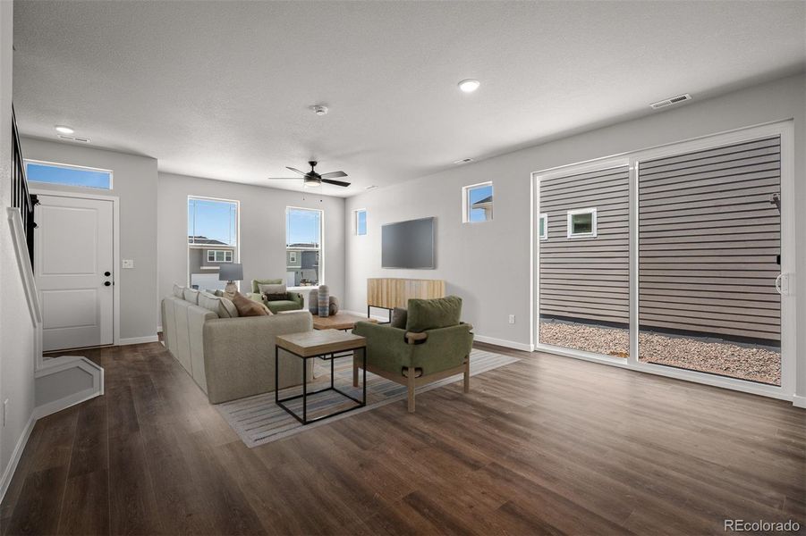 Furnished interior view inside a new home in Revel Crossing at Wolf Ranch – The Ascent Collection, Colorado Springs (Image 10).