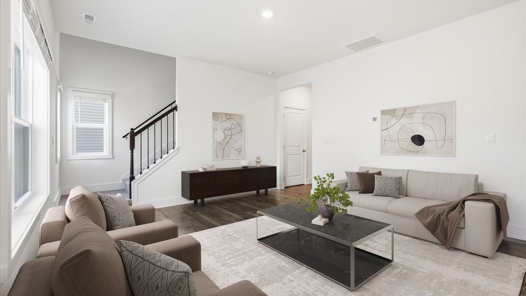 Furnished interior view inside a new home in The Ridge at Neals Landing, Knoxville (Image 4). Furnished interior view inside a new home in The Ridge at Neals Landing, Knoxville (Image 4).