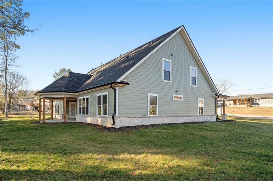 Exterior details and patio area of a home in , Snellville (Image 27).