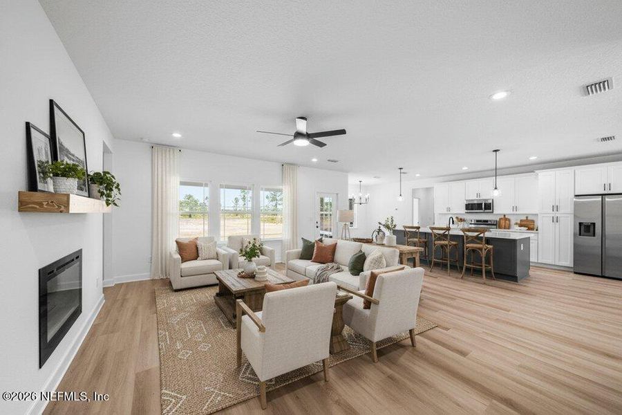 Furnished interior view inside a new home in , Sanderson (Image 8).