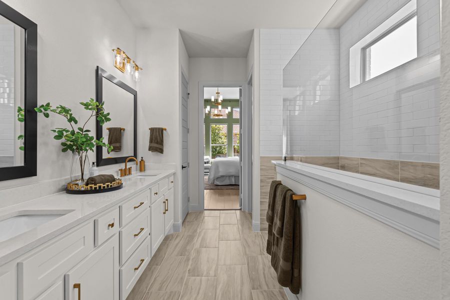 Representative furnished interior of a home built from the The Lavender by David Weekley Homes in Tavolo Park Cottages, Fort Worth (Image 3). Representative furnished interior of a home built from the The Lavender by David Weekley Homes in Tavolo Park Cottages, Fort Worth (Image 3).