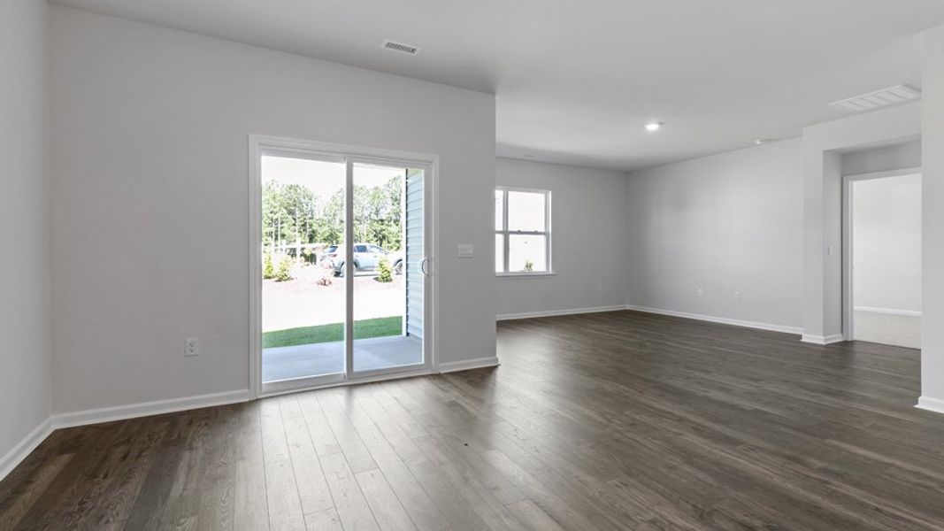 Representative unfurnished interior of a home built from the CALI by D.R. Horton in Swift Creek Farm, Clayton (Image 5).